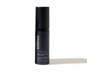 BOSSFACE PM Power in a black bottle with a white background