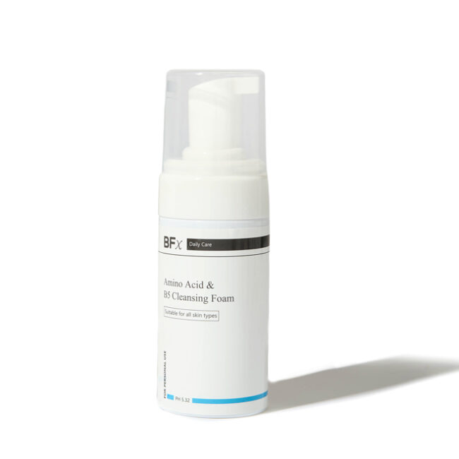 Bfx Amino Acid cleanser white packaging on a white background
