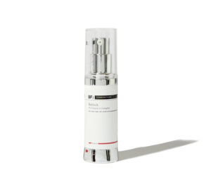BFx Retina skincare product on white background
