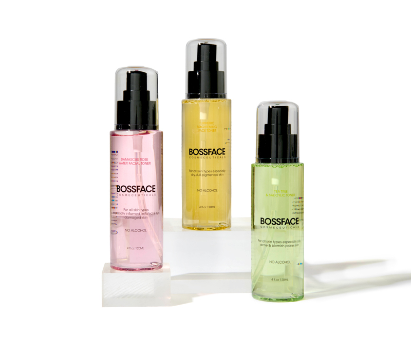 All three toners - product shot new All three toners with a white background