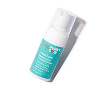 Funny Skins funny foam lying flat on a white background