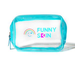 funny skin clear make up bag