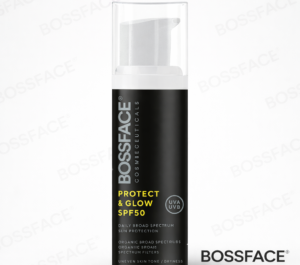BOSSFACE protect and glow SPF50 travel size product